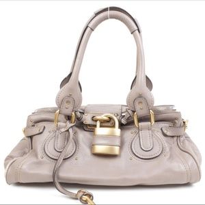 Chloé Paddington shoulder bag creme-beige leather